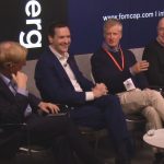 Calum Chace discussing AI with George Osborne previously Chancellor of the Exchequer.