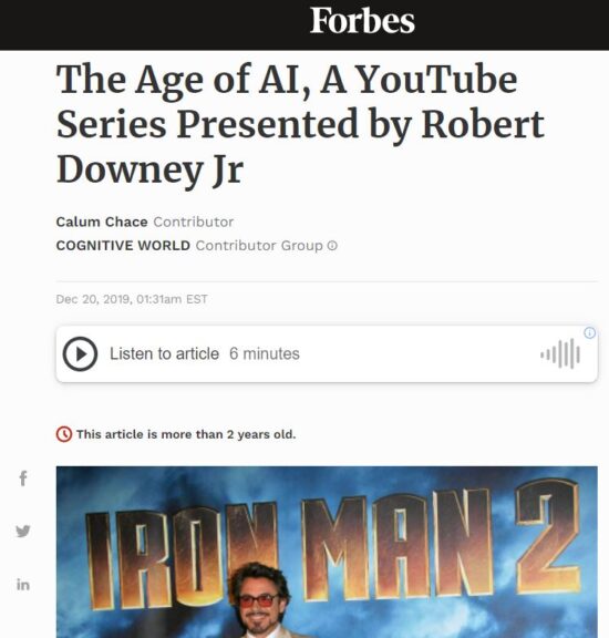 Review: "The Age of AI" presented by Robert Downey Jr