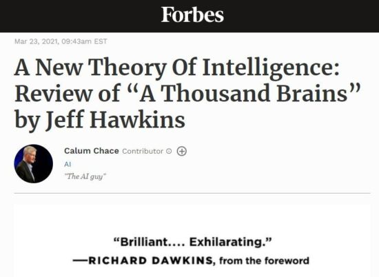Book review: "A Thousand Brains" by Jeff Hawkins
