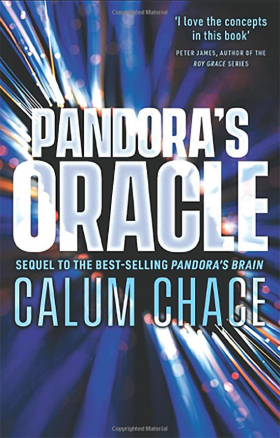 Pandora's Oracle book cover authored by Calum Chace sequel to the best-selling Pandora's Brain.
