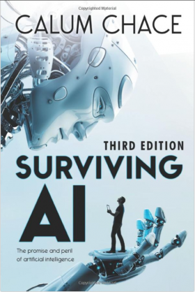 Surviving AI book cover authored by Calum Chace.