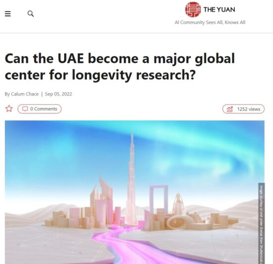 Can the UAE become one of the world’s major centres for longevity research?