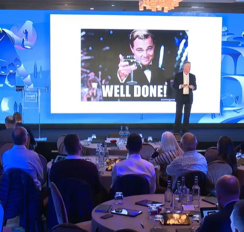 Artificial intelligence speaker Calum Chace at Insight event.